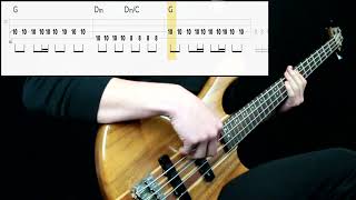 U2 - Sweetest Thing (Bass Only) (Play Along Tabs In Video)