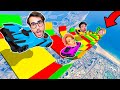 SFIDO I MIEI AMICI NELLA MEGA RAMPA PIÙ RIPIDA DI GTA 5!