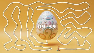 10-Minute Easter Egg Timer | Relaxing Music, Soft Alarm & Egg Explosion Animation Countdown screenshot 5