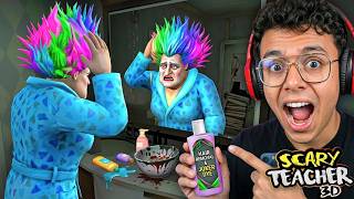 JOKER HAIR PRANK on SCARY TEACHER 3D…