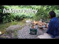 145 solo camping in a deep valley where no one was there  vlog  asmr  relaxing  soothing