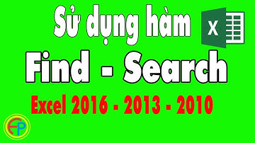 Sử dụng Find và Search trong Excel