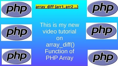 array_diff array_diff — Computes the difference of arrays