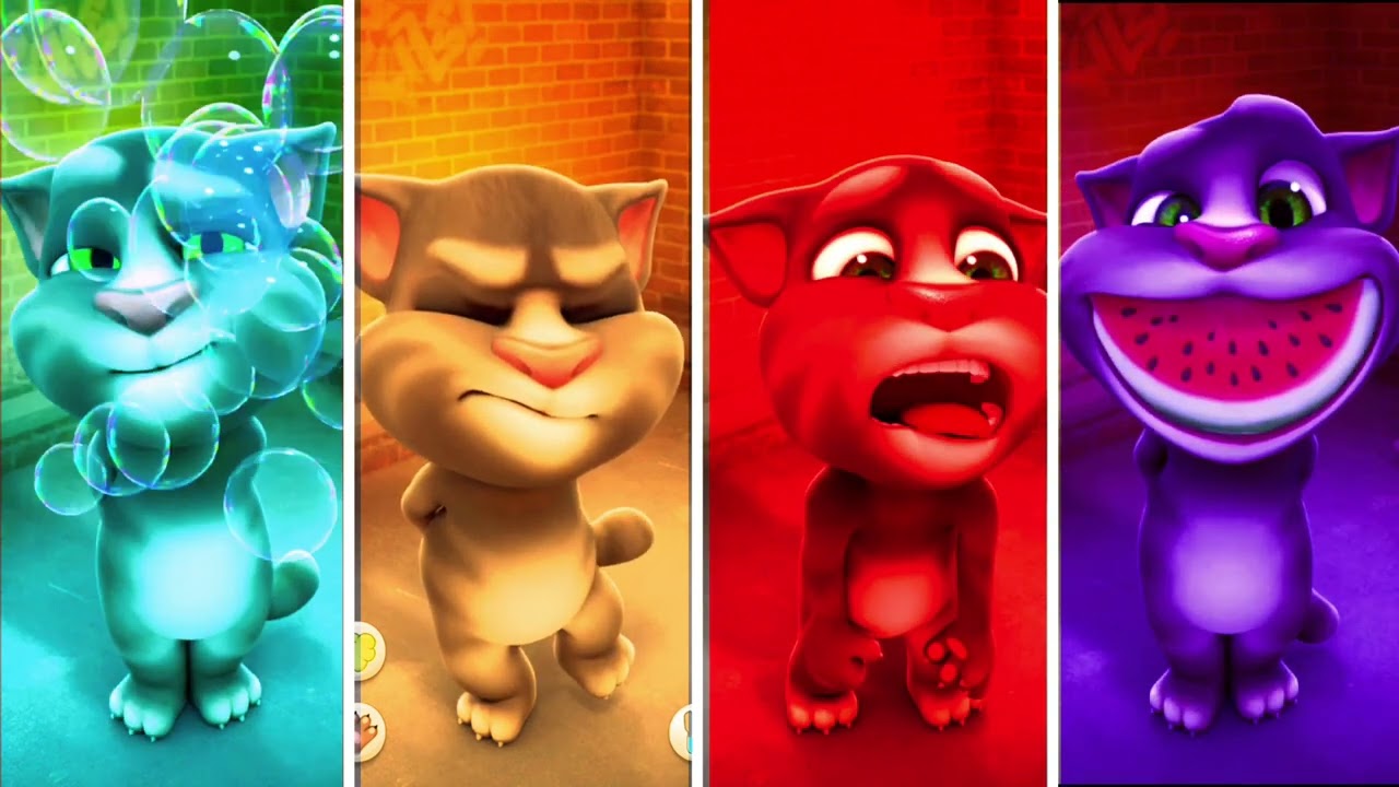 My Talking Tom -- Funny Movement Colors -- Gameplay Mobile