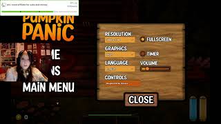 indie psychological horror game pumpkin panic except i quit after dying once