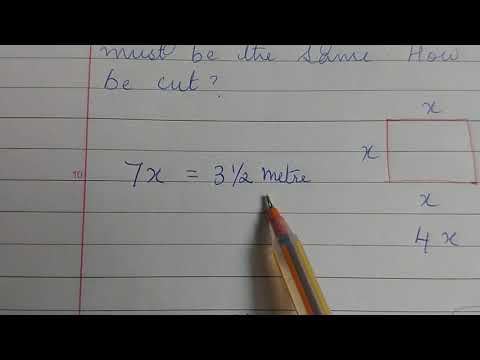 3 1/2 metre rod cut into two.one is bent to a square and other into equilateral triangle.find sides?