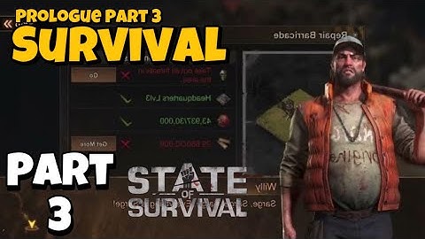 State Of Survival: Zombie War | Gameplay Walkthrough Part 3 | Prologue Part 3 - Survival