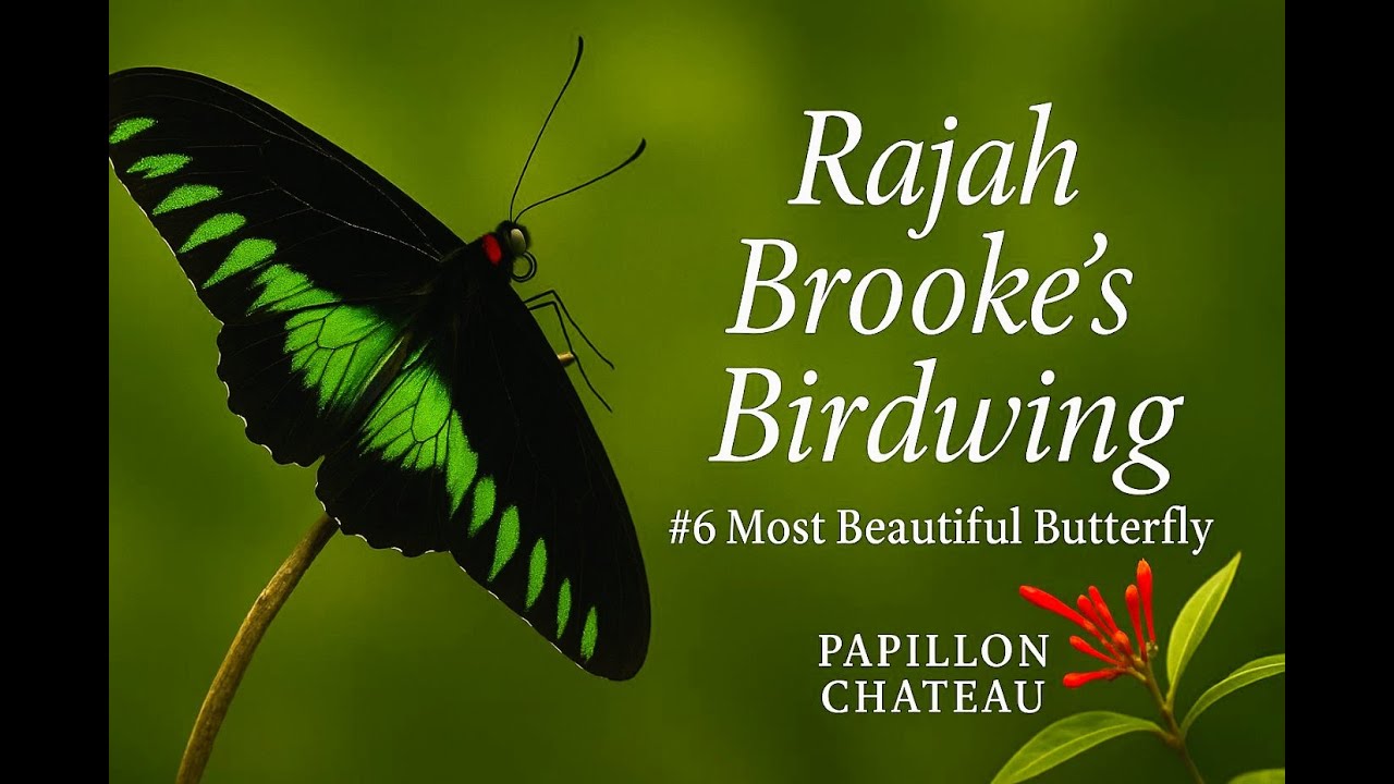 #6 RAJAH BROOKE'S BIRDWING Worlds Most Beautiful Butterflies
