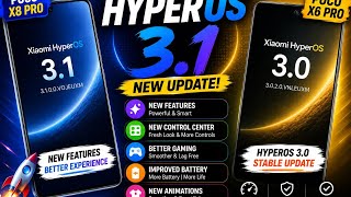 POCO X8 Pro &amp; X6 Pro HyperOS 3.1 Update | Everything New!