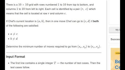 Change Row and Column Both Problem Code: CHANGEPOS