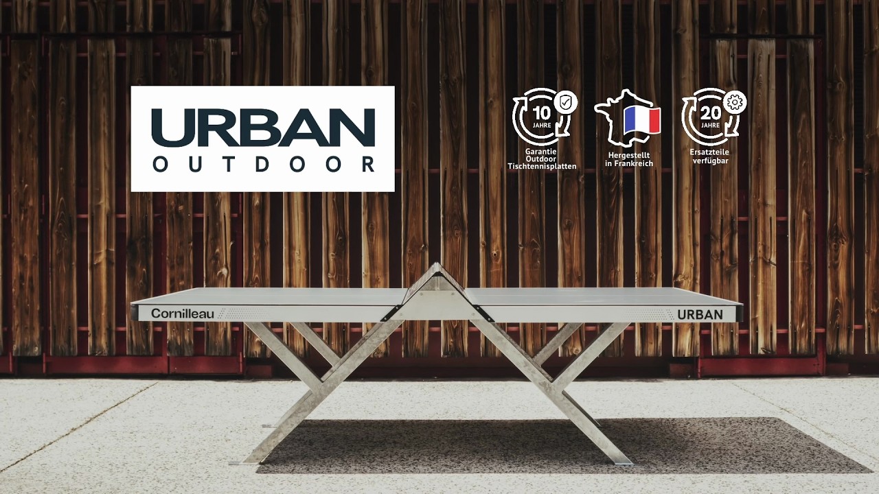 Cornilleau Urban Outdoor Tischtennisplatte im Video