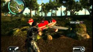 Just Cause 2 funny plane glitch