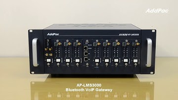 AP-LMS3000  36-Port Bluetooth VoIP Gateway (36-포트 블루투스 VoIP 게이트웨이) | AddPac