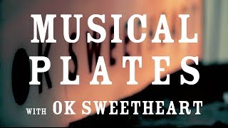 White Moustache // Musical Plates : OK Sweetheart