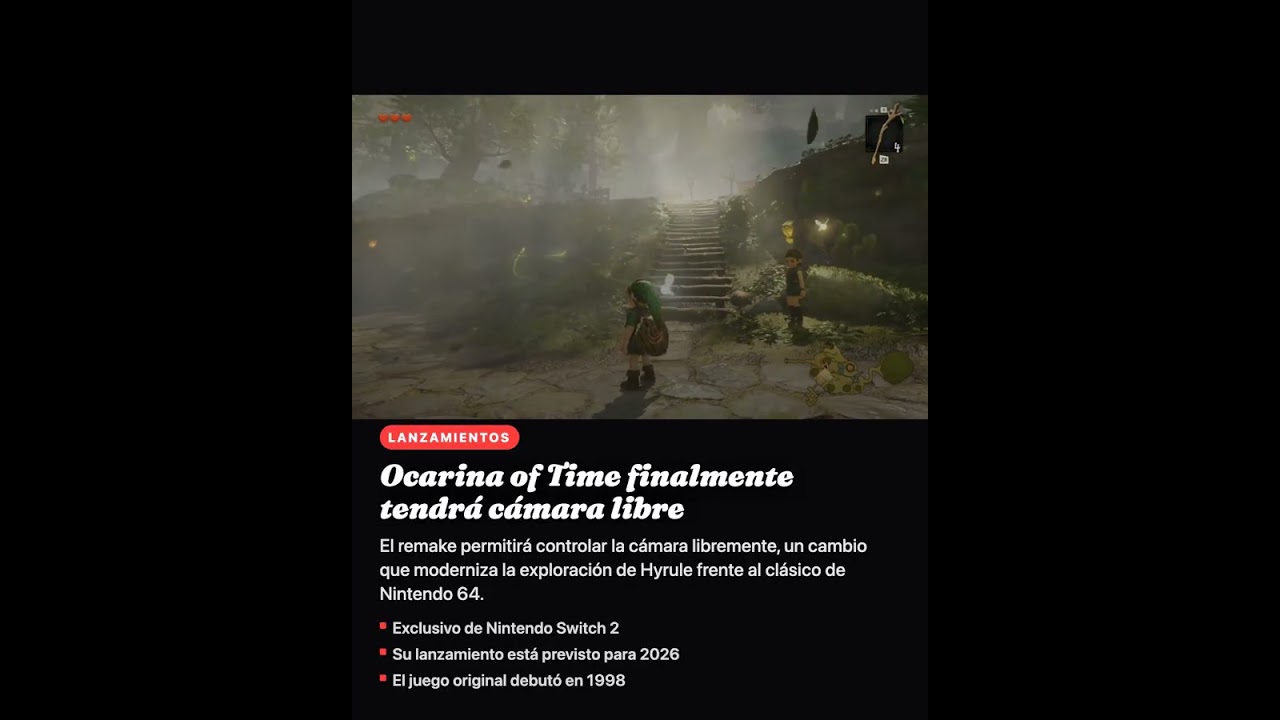 Ocarina of Time finalmente tendrá cámara libre