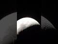 Highlights of Waxing 36% Lit Crescent Moon Filmed During Live Stream on 28 Sep 2025