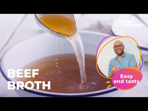 Homemade BEEF BROTH: the perfect recipe! 🥩🥄😍