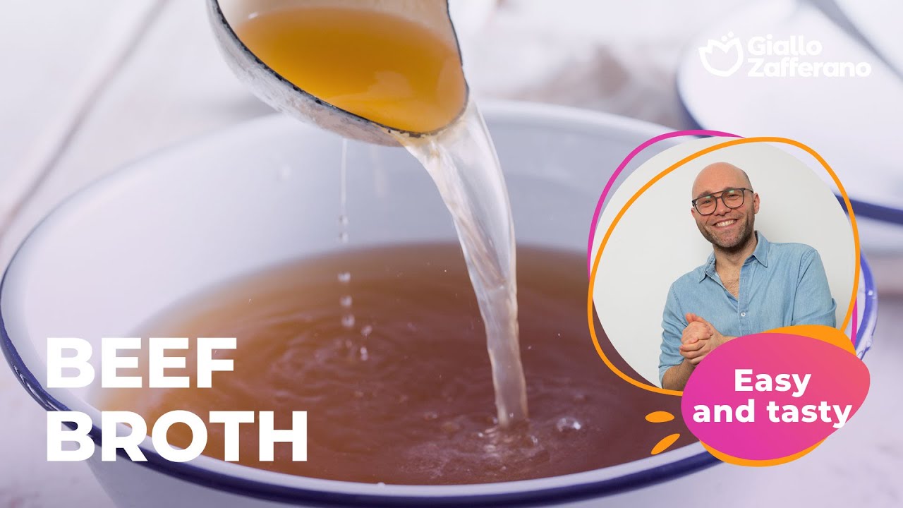Homemade BEEF BROTH: the perfect recipe! - YouTube