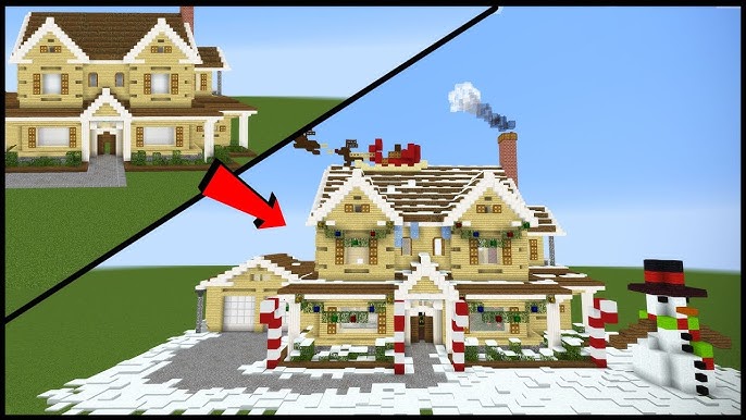 12 Ways To Make Your Minecraft House More Festive Youtube