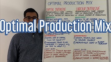 Optimal Production Mix - Capital or Labour Intensive Production - A Level Business Revision