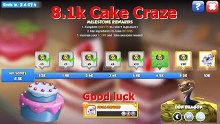 8.1k Score in Porcelain Cake Craze-Dragon Mania Legends | Hatched Don Dragon | DML screenshot 1