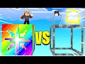 LUCKY BLOCK VIDRO vs LUCKY BLOCK AVARITIA NA BATALHA CUBÃO MINECRAFT