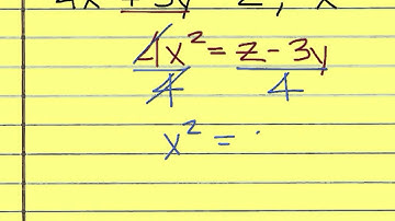 Solve an Equation for a Specified Variable Video #4