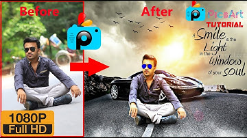 Change Background + HDR Effect in PicsArt online Tutorial