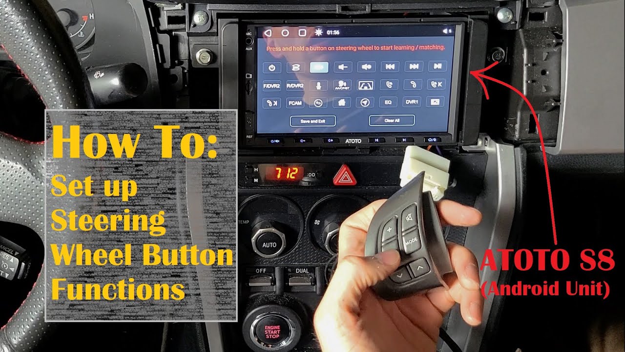 Android Car Stereo Steering Wheel Button Setup for ATOTO S8 (Wiring