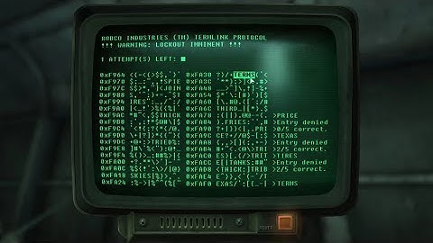 Fallout 4 terminal HACKING trick!
