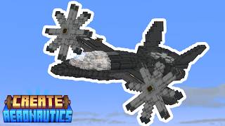 Making a WORKING VTOL propeller plane in minecraft (CREATE AERONAUTICS SHOWCASE)