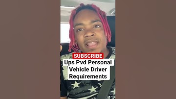 UPS Pvd Personal Vehicle Driver Requirements #viralshorts #subscribetomychannel #vlog #ups