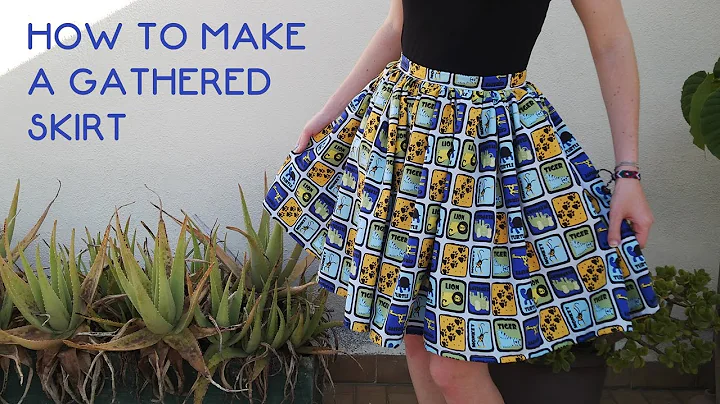 How to make a gathered skirt [DIY Tutorial]