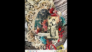 Mixedmedia Altered Frame - Scrapbooking Tutorial - Shake up the world by Anat Weksler