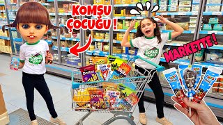 ELİF KOMŞU ÇOCUĞU PELİNSU MARKETTE !! BİZİ KIZDIRDI !! بابا جاب لي بالون - جنى مقداد | طيور بيبي