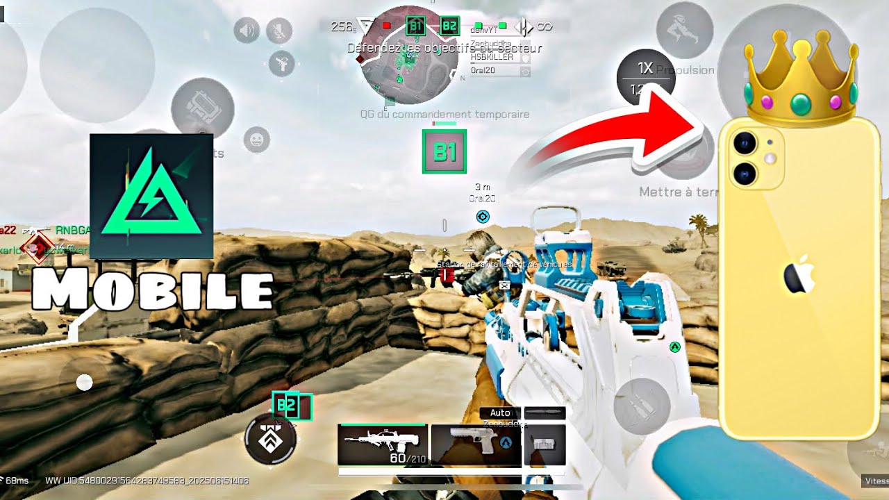 QBZ95 - META 97 KILL DELTA FORCE MOBILE  | IPHONE 11 GAMEPLAY