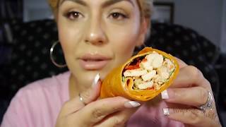 Asmr Soft Speaking Eating Starbucks Chicken Wrap Cucumbers