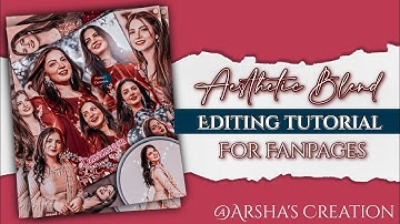 Complex Editing Tutorial [Blend Picsart Editing Tutorial] Aesthetic Fanart Editing) Arsha