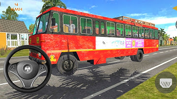 Indian Sleeper Bus Simulator | Old Model TATA Bus Driving Village Route - Bus Game Android Gameplay