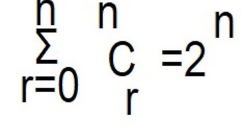 Proof of sigma summation from r=0 to n (nCr) =2^n
