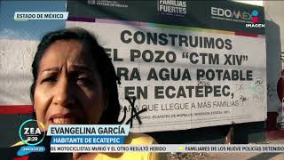 Habitantes de Ecatepec exigen la conexión de siete pozos | Noticias con Francisco Zea