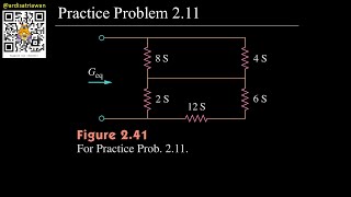 Practice Problem 2.11 - Fundamental of Electric Circuits (Sadiku) 5th Ed [English - Dark Mode]
