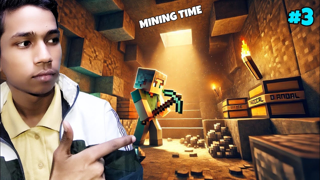 MINING ADVENTURES IN MINECRAFT - EPIC CAVES EXPLORATION! #3 - YouTube