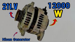 I turn free energy 211V into 12000Wwith Nisan Generator