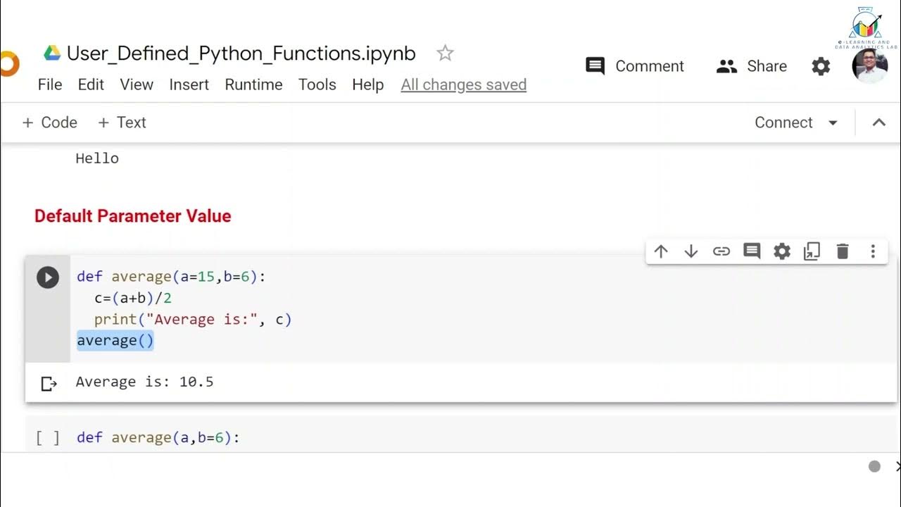 Python Programming | Module 5 Lecture 3 | User-defined Python Functions ...