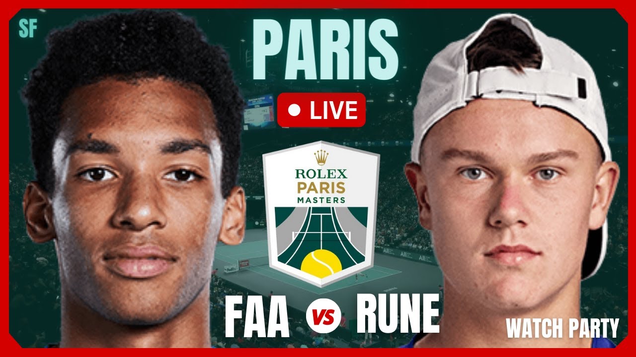 Paris Masters 2022 AUGER-ALIASSIME vs RUNE LIVE Watch Party