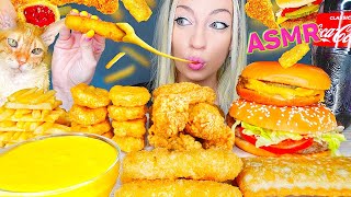 Asmr Mcdonalds Cheese Chicken Nuggets Cheeseburger 맥도날드 먹방 치즈소스 먹방 Fries Cherry Pie Mukbang 먹방