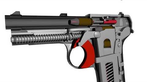 Beretta M1915 Pistol Animation