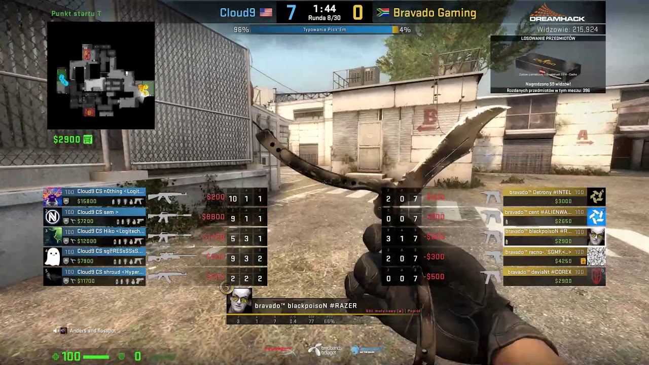 Cloud9 vs Bravado Gaming - Group A - DreamHack Winter 2014 - CS:GO