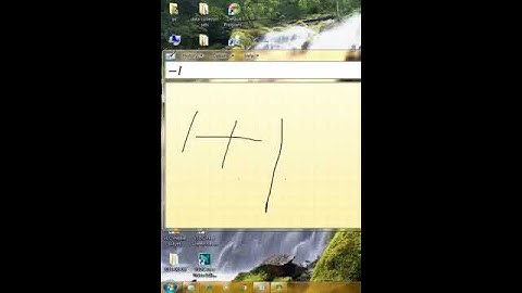 How to use the Math Input Panel in Windows 7
